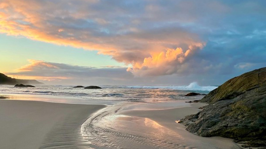 Sonnenuntergang am Strand